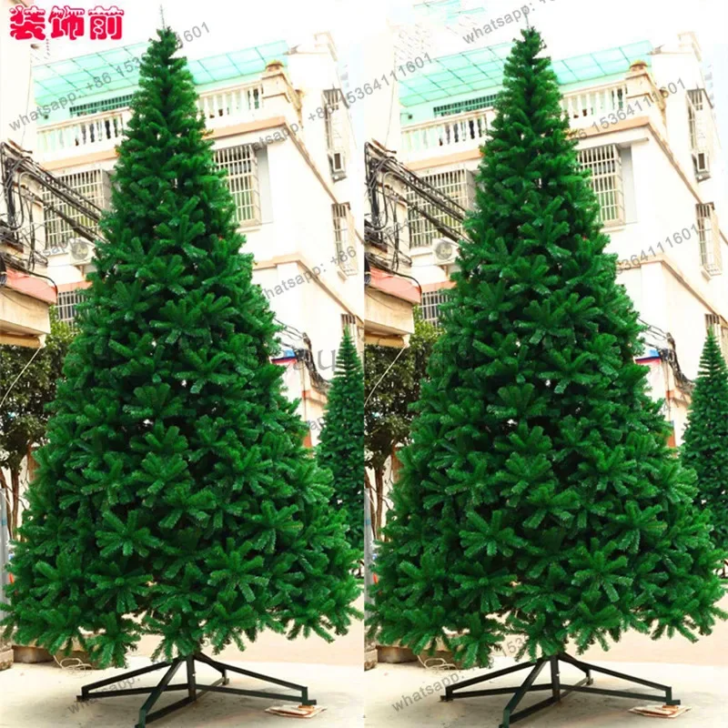 L Large Christmas tree 6m encrypted simulation tree 4m shopping mall hotel indoor decoration bare tree 5m flame retardant