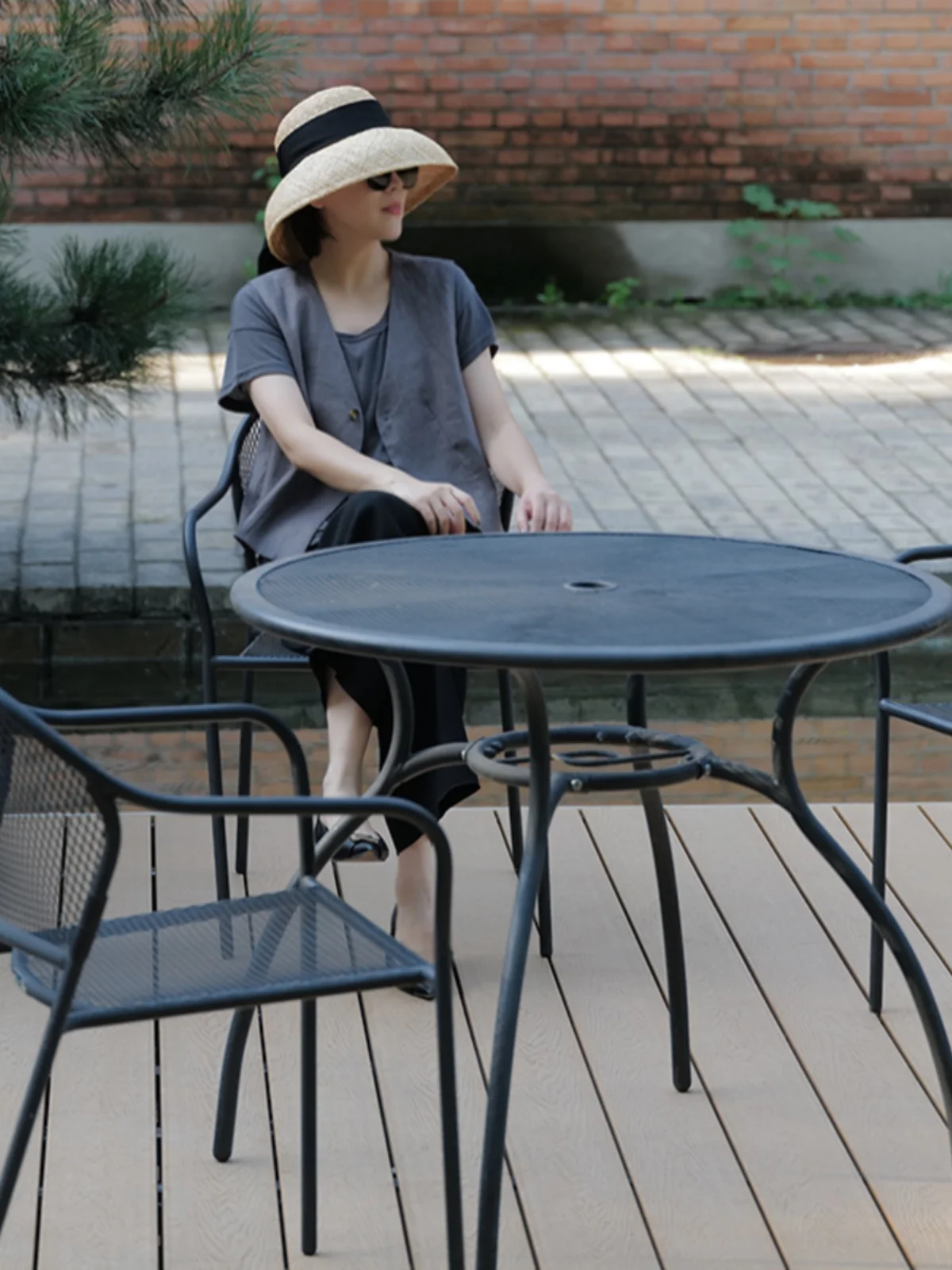 

Slimming Effect Linen V-ne-button Women's Waistcoat Retro Simple Small Suit oulder Pad T236 Commute Sle Summer 2023