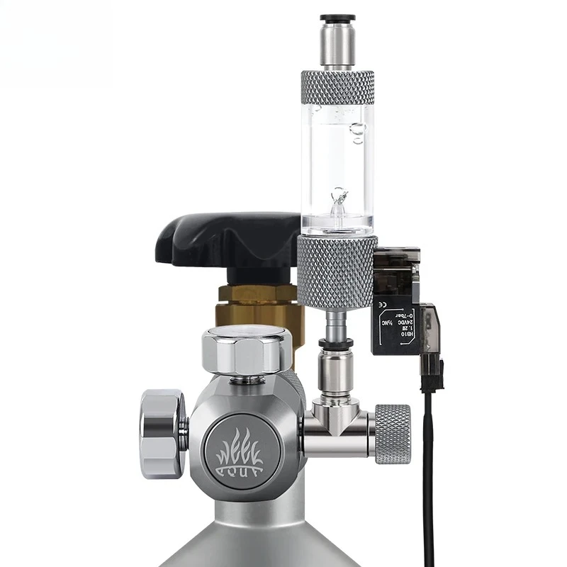 Aquarium CO2 Regulator Check Valve Bubble Counter Kit Fish Tank Accessories for CO2 Control System Reactor Cylinder