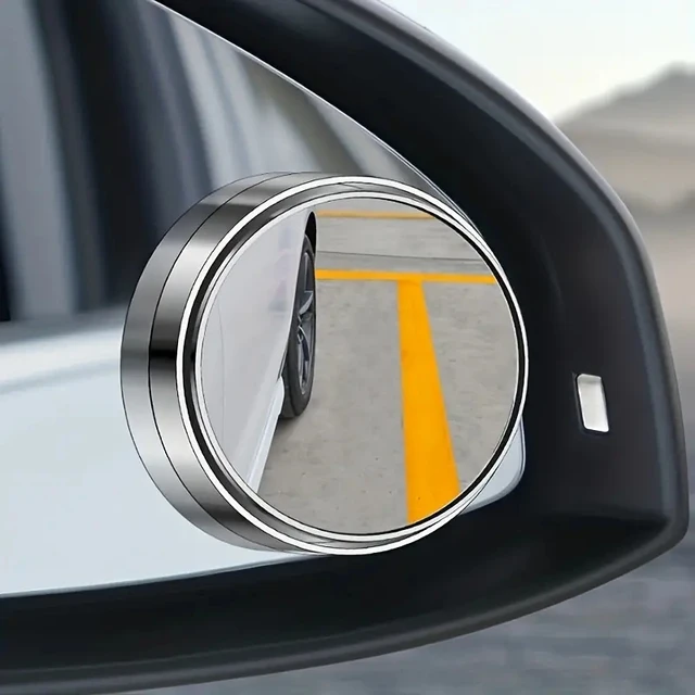A Pair of 360-Degree Adjustable Wide-Angle Blind Spot Mirrors, Reversing Mirrors, and Rearview Mirrors 2