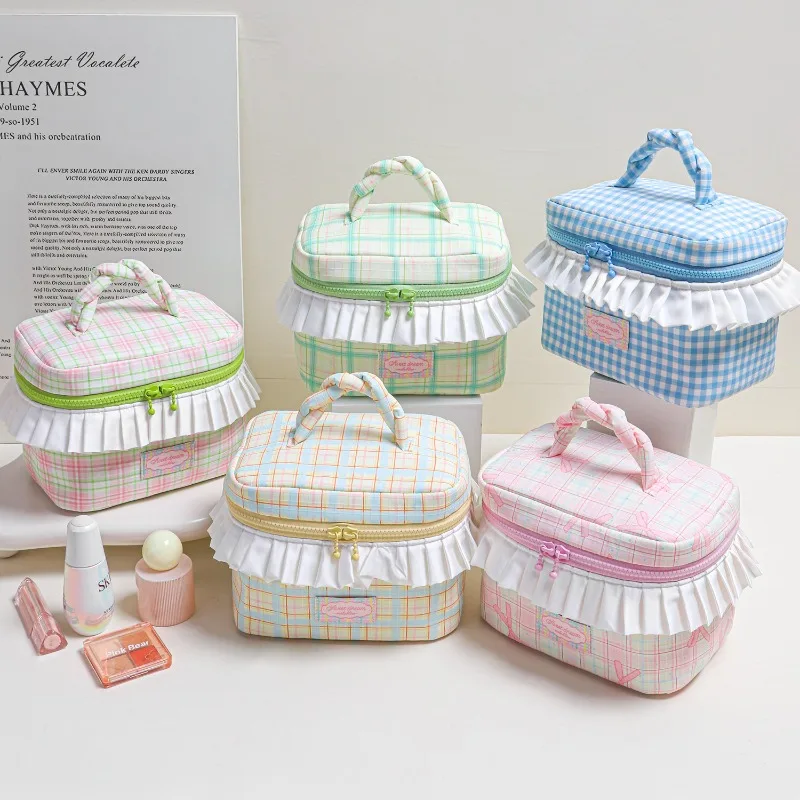 New Cosmetics Storage Bag High-quality Portable Outdoor Portable Storage Bag Small Fresh Lace Versatile Travel Storage Bag