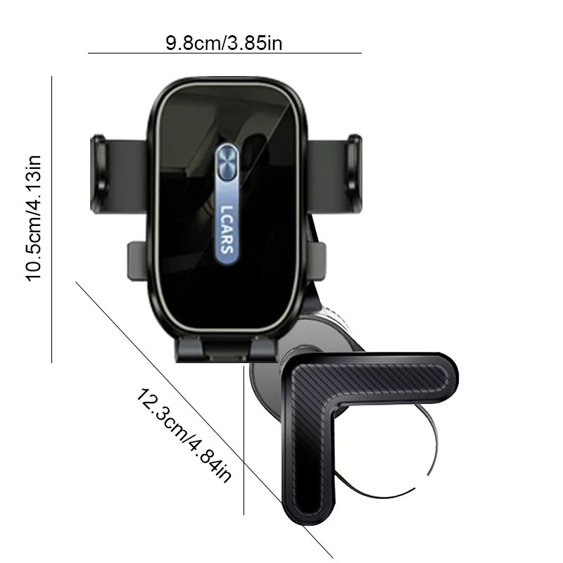 Car Mobile Phone Holder Can Be Rotated and Suitable for Tesla Model3 Modely and Other New Energy Vehicle Suspension Screen Central Control Screen Special Clamping Support Bracket