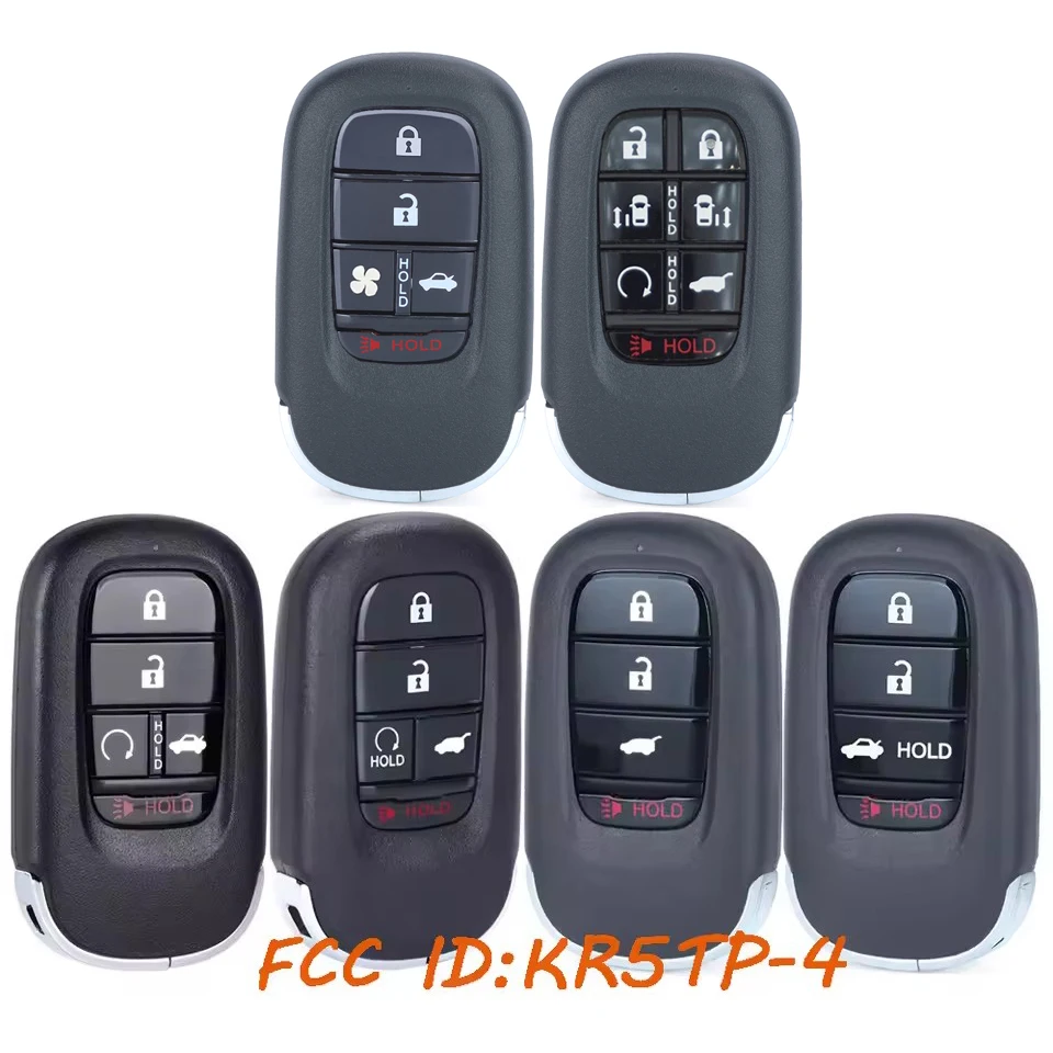 

Умный дистанционный брелок KEYECU KR5TP-4 для Honda Accord Pilot HR-V CR-V Civic 2022 2023 2024 2025 Odssey 2026 433 МГц 4A чип
