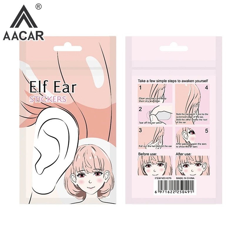 6/18/30pcs Invisible Elf Ear Stickers Protruding Ear Solution Big Ear Supporters Self Adhesive Cosmetic Ear Tape For Women Girls