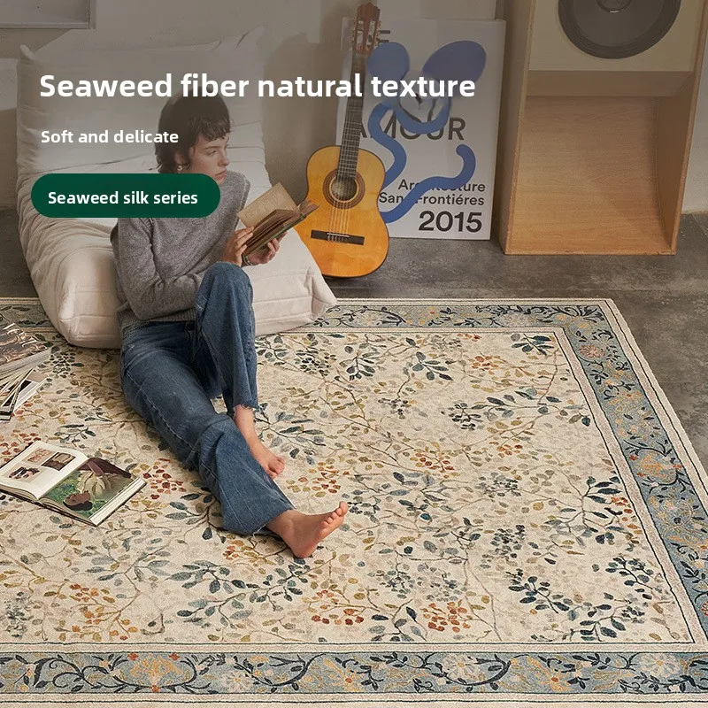 Carpet living room waterproof and anti-fouling light luxury, household bedroom bedside antibacterial, dirt-resistant and easy
