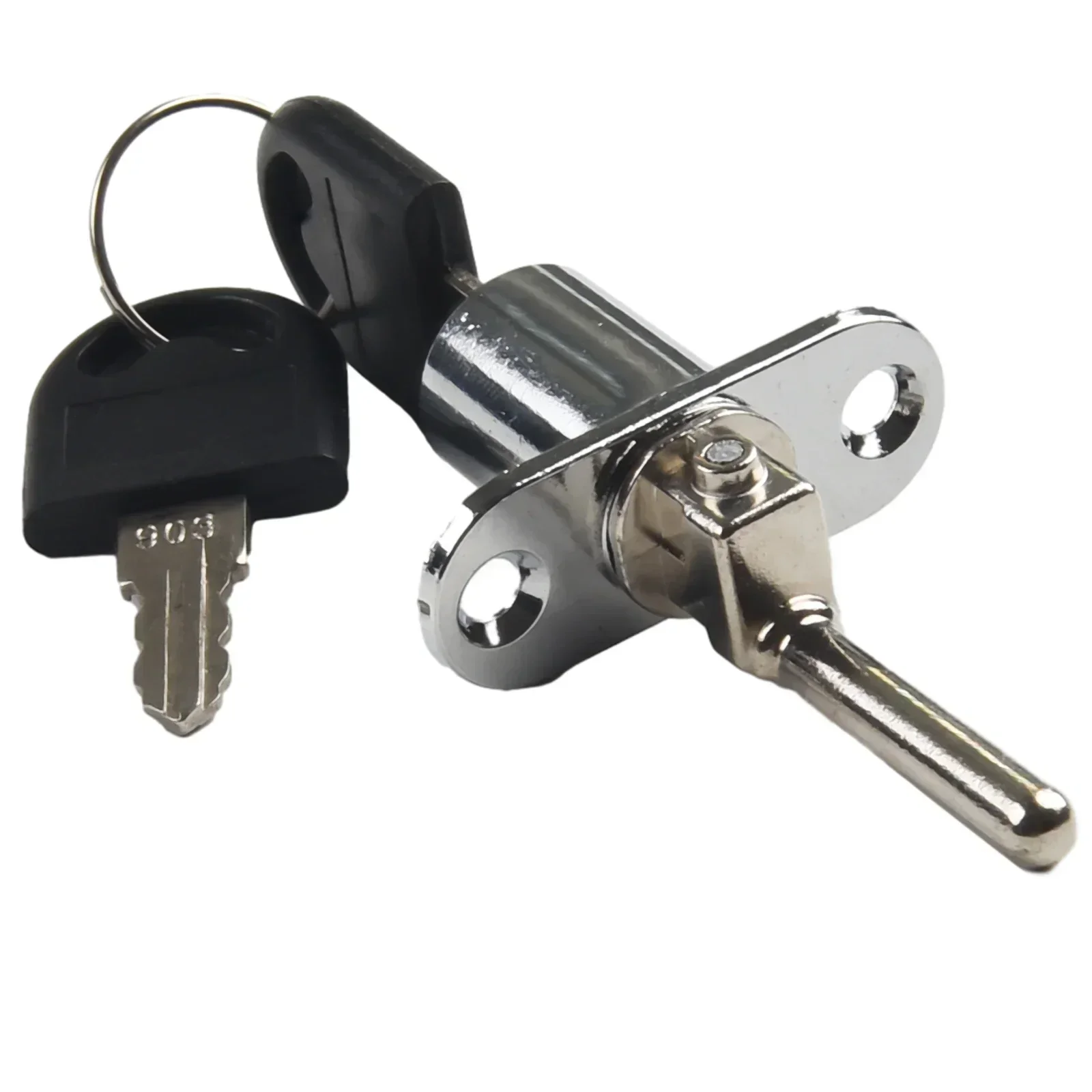 Zinc Alloy Drawer Lock With 2pcs Keys Multi-layer Plating Anti-rust For Cabinet Bookcase Drawer Silver Cam Lock Home Hardwares