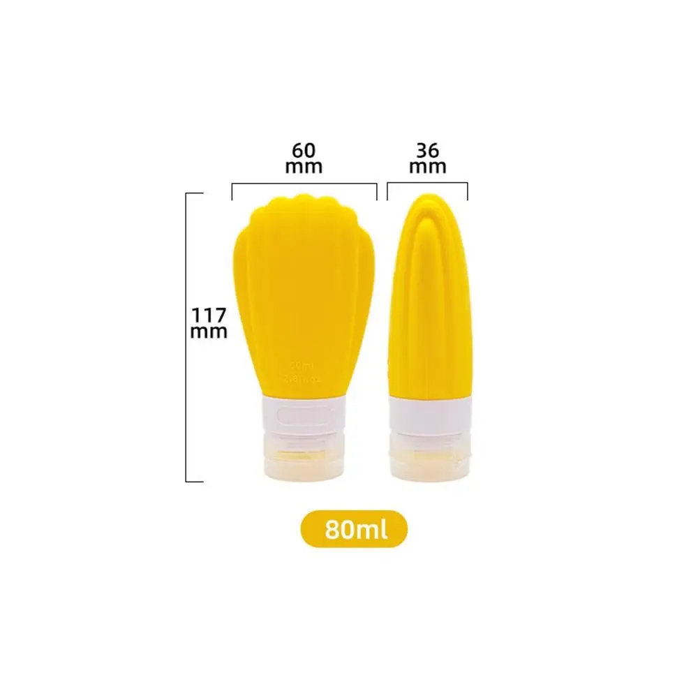 Soft Tube Silicone Sub-bottling Leakproof Waterproof Lotion Bottle Squeeze Tube Refillable Silicone Dispenser Bottle Travel