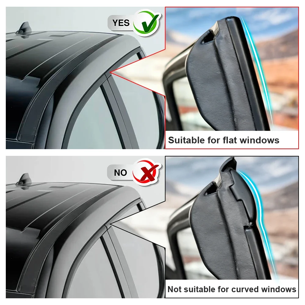 Window Visor Deflectors Weathershield For GWM Cannon Alpha 2024+ Smoked Black Wind Rain Sun Guards 4X4 Car Styling Accessories