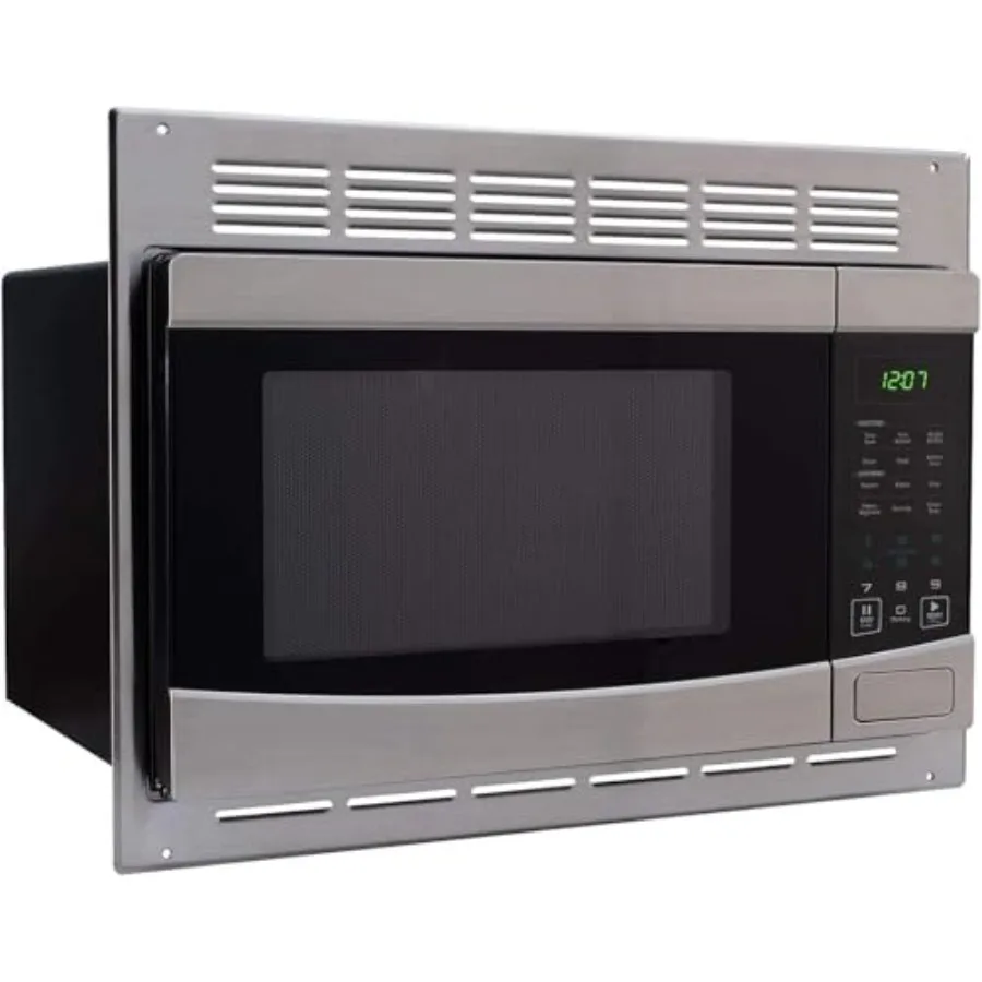 

1,0 куб. футов. Микроволновая печь из нержавеющей стали с поворотным столом для использования на кухне. В комплект отделки для простой установки и стильный F.