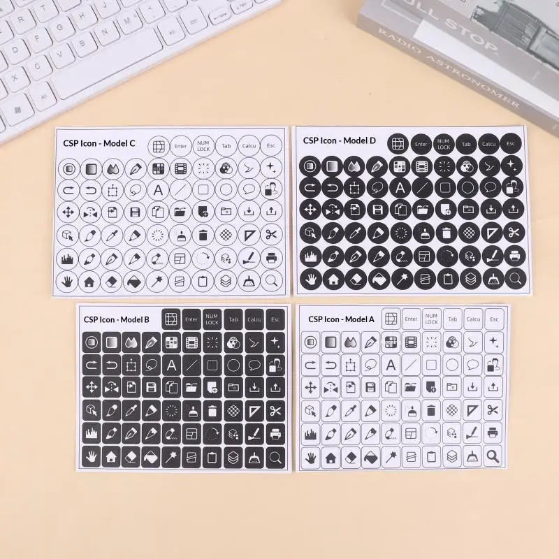 CSP Paint Shortcut Icon Keyboard Sticker Clip Studio Paint Tablet Keyboard Sticker Paint Shortcut Icon Keyboard Sticker view 5