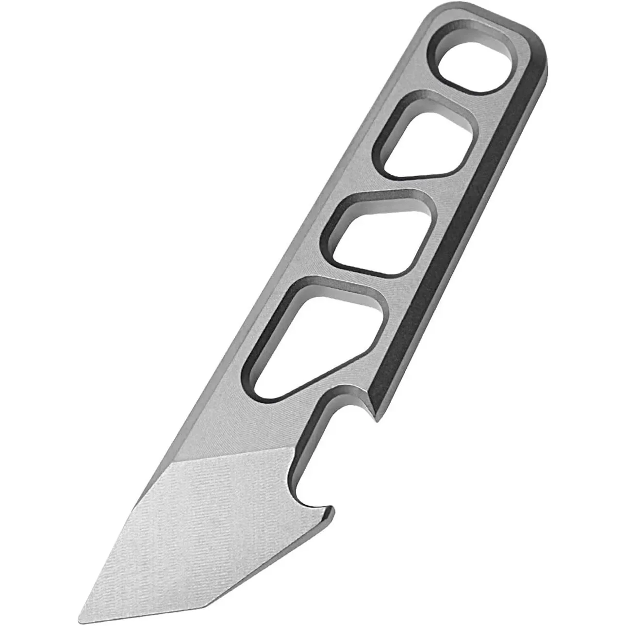 FEGVE EDC Pry Bar Mini Keychain,Titanium EDC Tools, Bottle Opener Function Portable Multi Tool,Everyday Carry, Cycling Camping