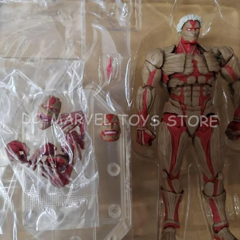 En Stock Ko Attack On Titan Reiner Braun increíble Yamaguchi Revoltech blindado Titan Reiner Braun modelo de figuras de acción Juguetes