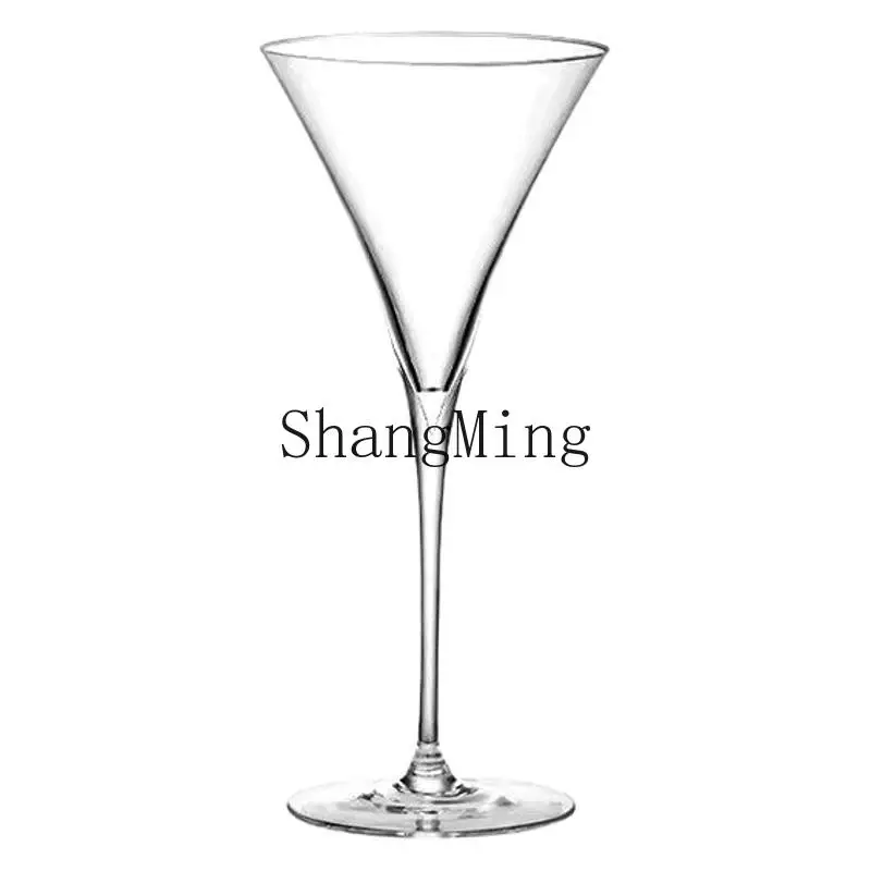 

PYH cocktail glass crystal glass tall champagne martini bubble cup V-shaped sweet wine horn cup