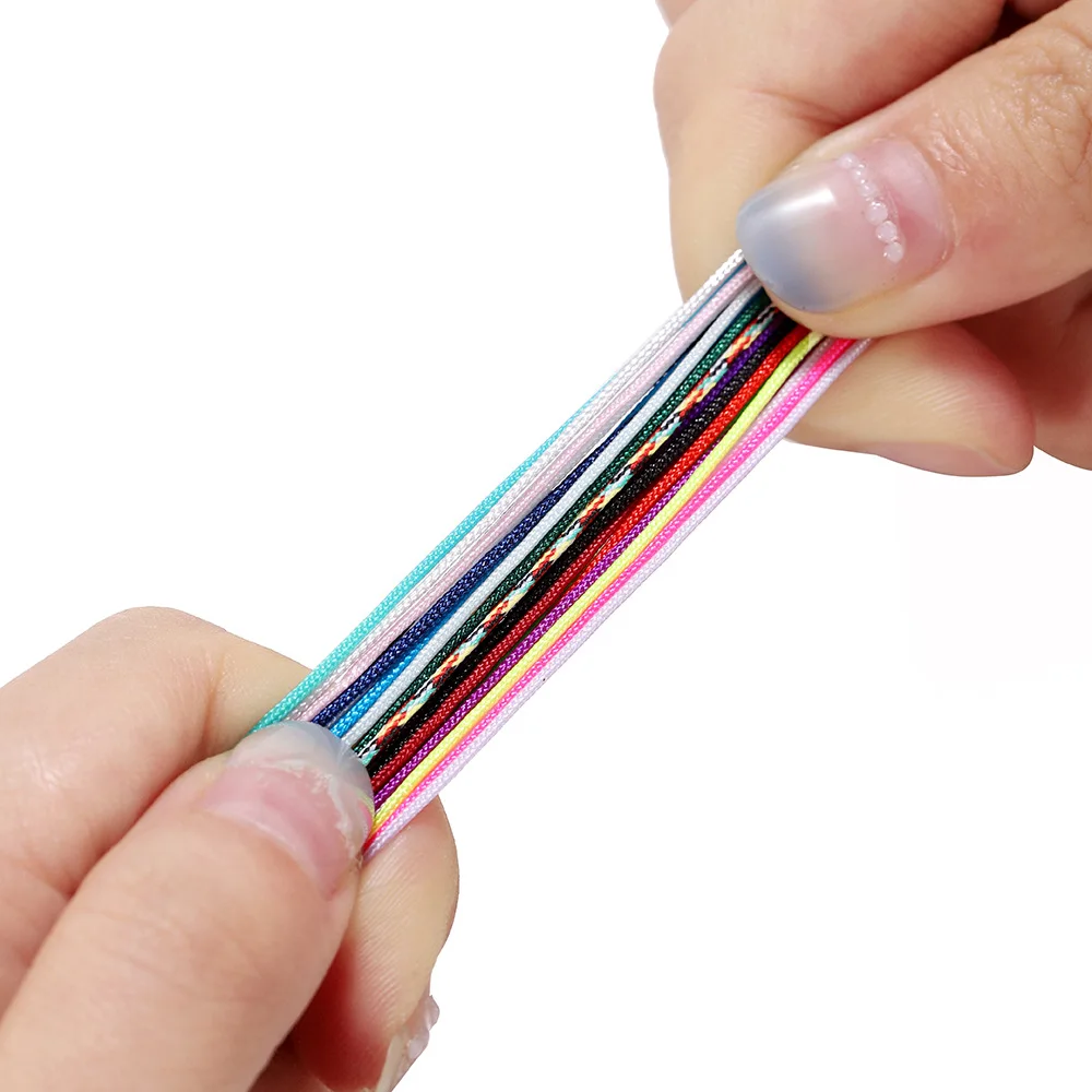 1Pcs/10m Hot Selling Multi-color Coarse Polyester Hand Woven Thread DIY Pendant Red Rope China Knot Accessory Thread Wholesale