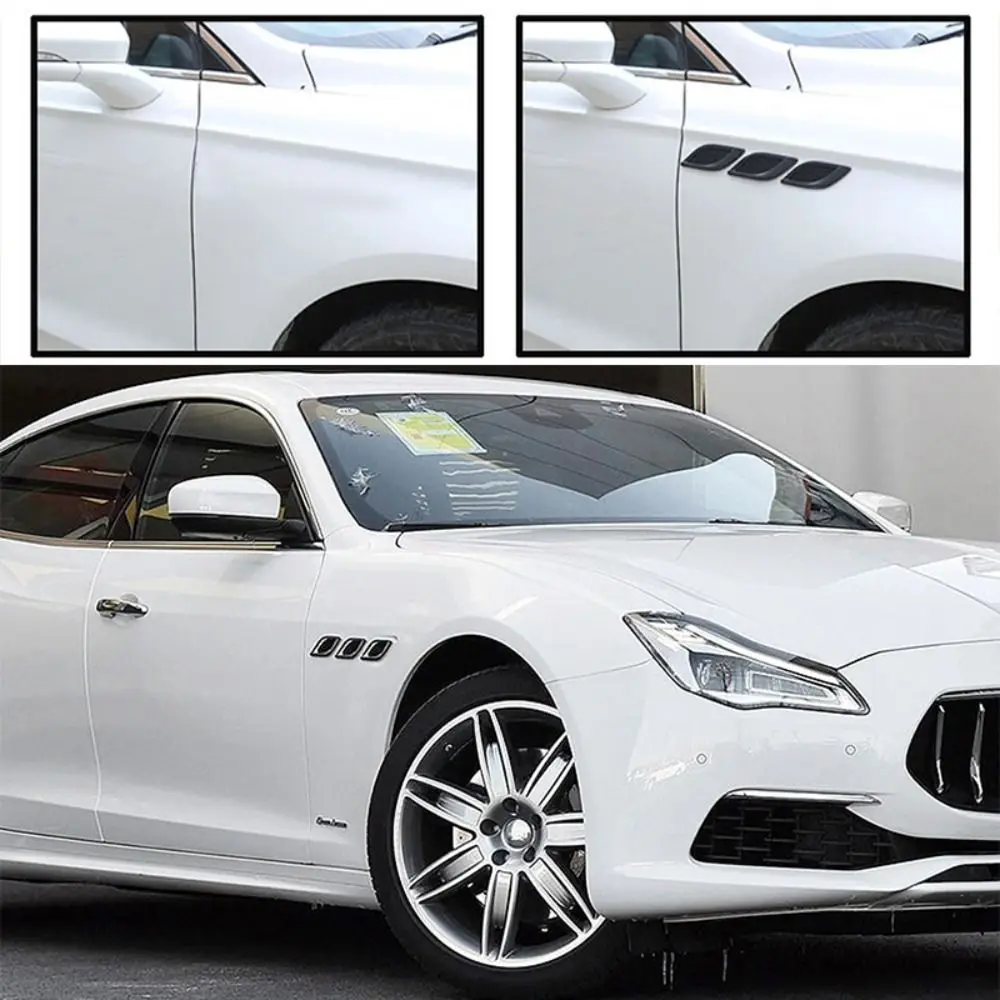 Universal Carbon Fiber Car Side Emulational Vent Cover Air Vent Hood Scoop Car Stickers for BMW/Audi/Honda/VW