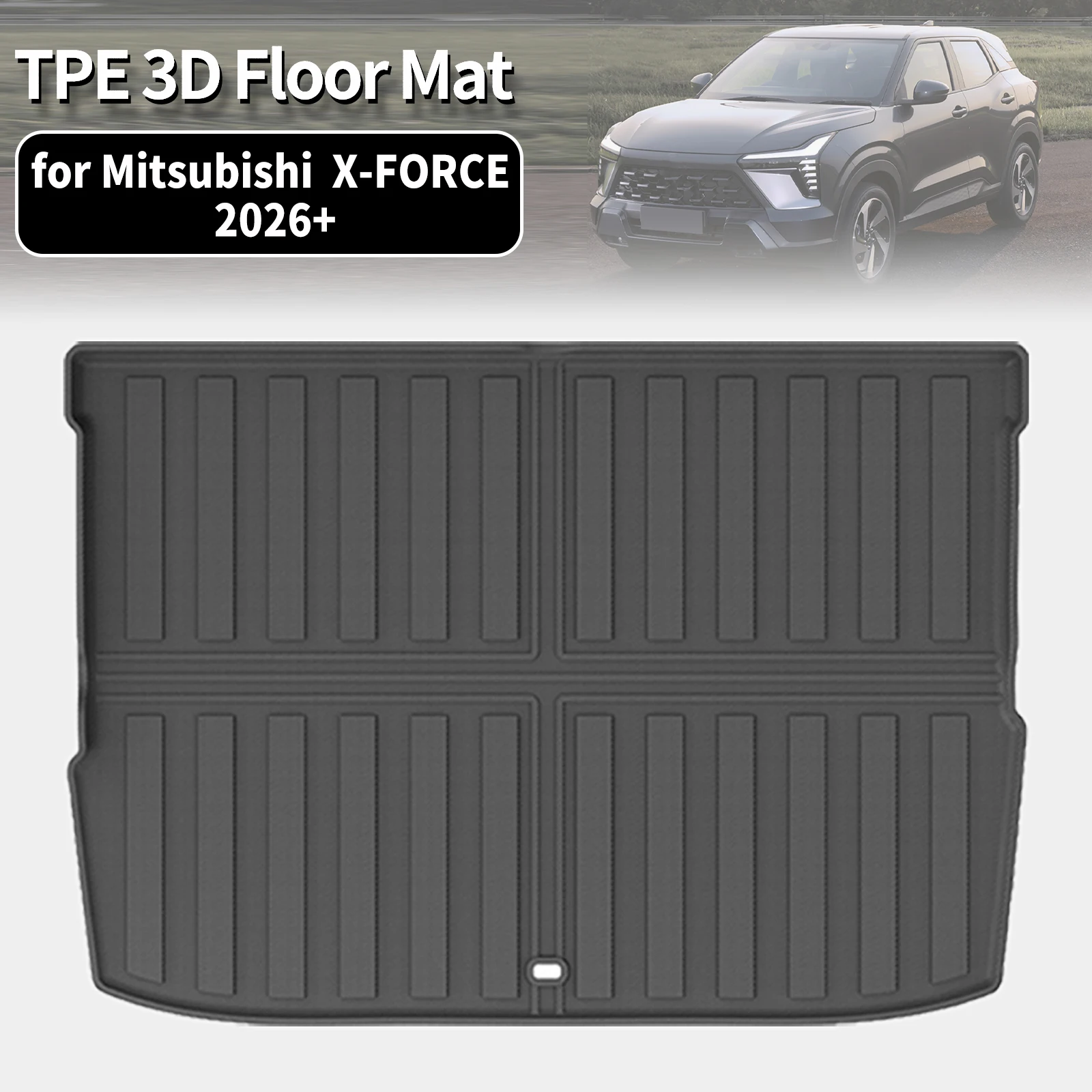 for Mitsubishi Xforce X-FORCE 2026 2027 LHD RHD Quality Eco-Friendly TPE Trunk Mat Liner Non-Toxic Odor Free Custom Car Decor
