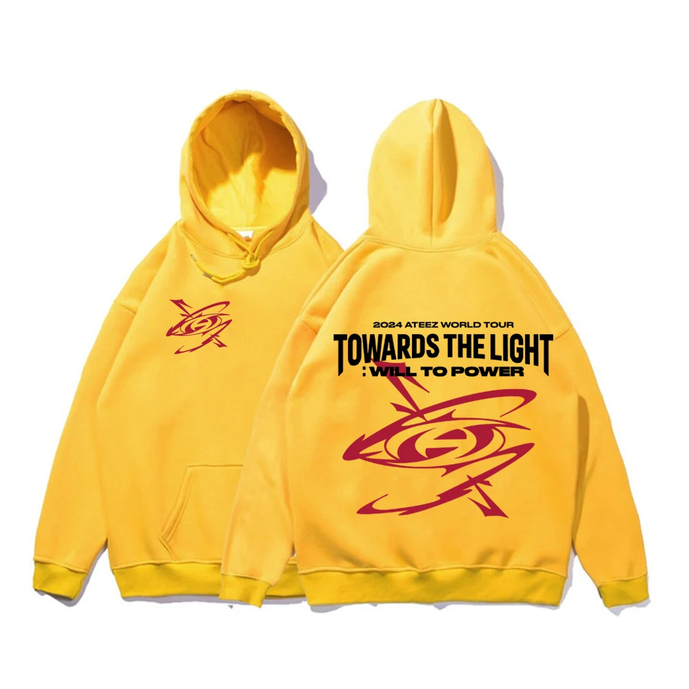 2024 Kpop Ateez World Tour Hoodies Ateez Towards The Light: Will To Power Hoodie 8 Makes 1 Team Sweatshirt