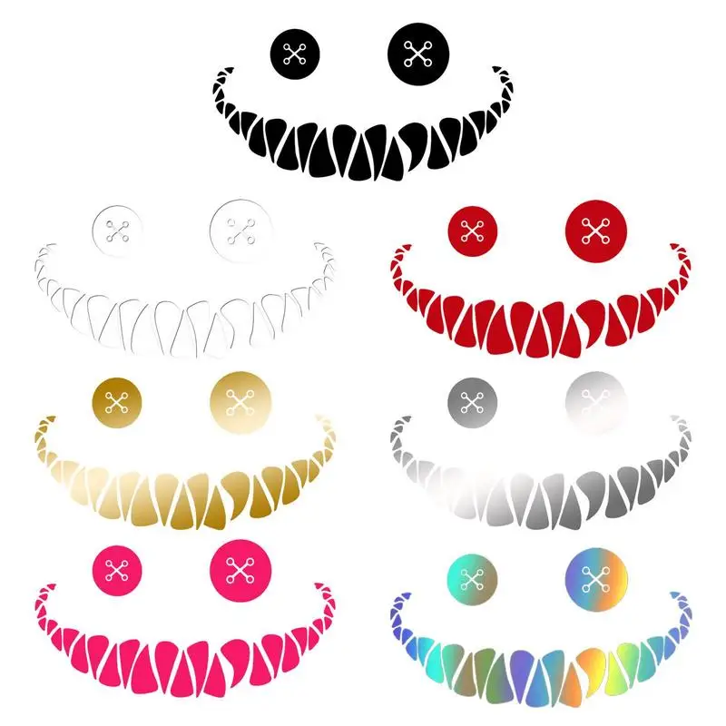 Demon Smile Sticker Smiling Face Car Stickers Rear Windshield Funny Auto Body Styling Decoration Window Decal Bike Accessories