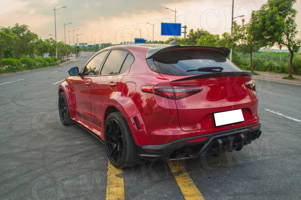 

Carbon Fiber/FRP Side Skirts For Alfa Romeo Stelvio 2017 2018 2019 Door Bumper Bottom Plate Protector Car Styling