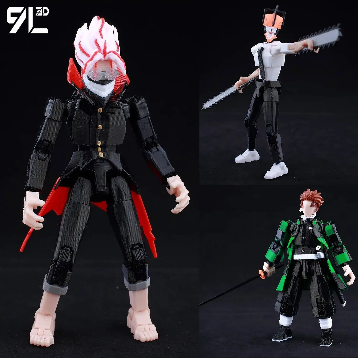 9L3D Titan13 Full Body Beweegbare Robot Speelgoed Gelede Beweegbare Pop met DIY Montage voor Games Collectible voor Stop Motion Fan T13
