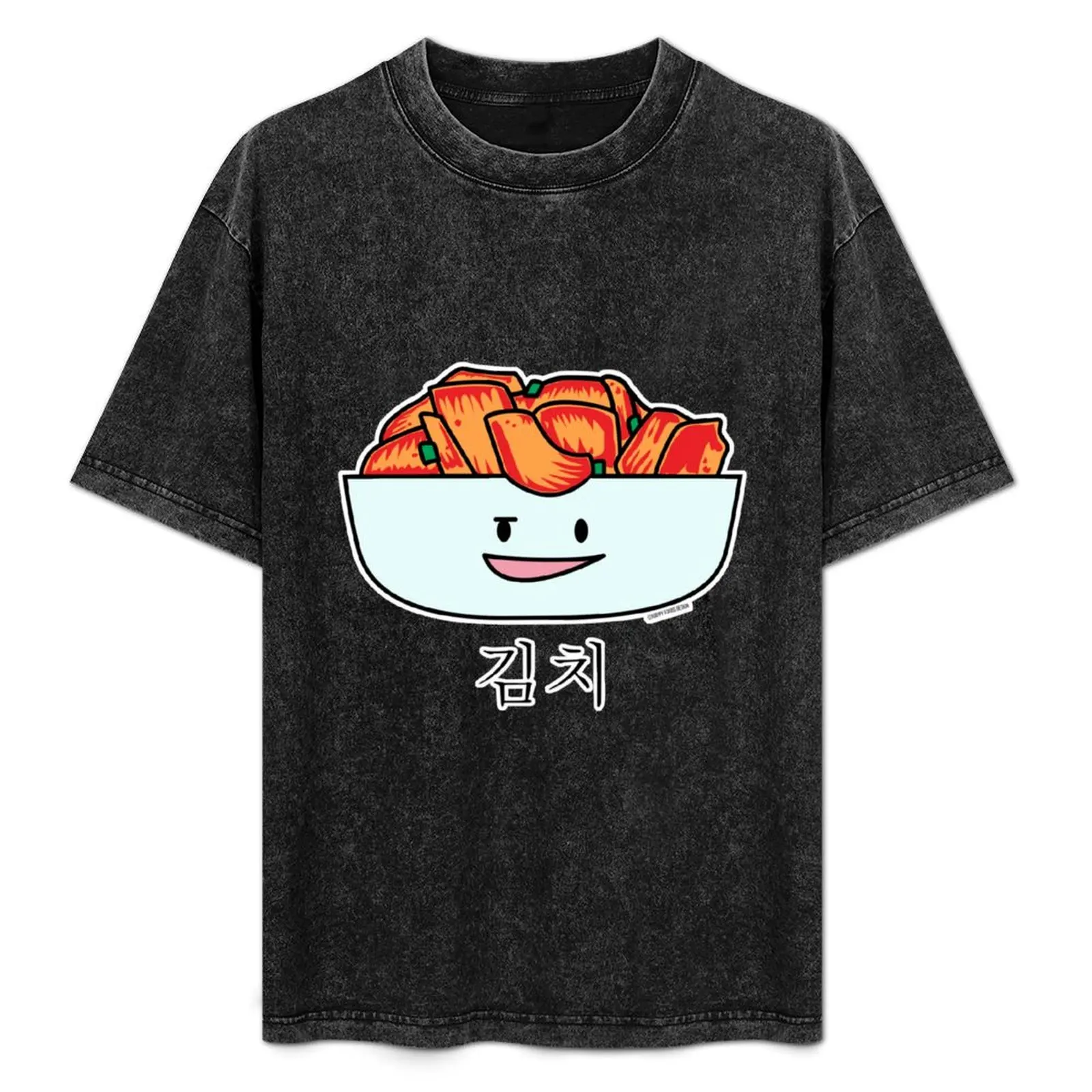 Camiseta Happy Kimchi Kimchee Bowl con diseño de repollo coreano encurvado, camiseta de algodón suave y duradera
