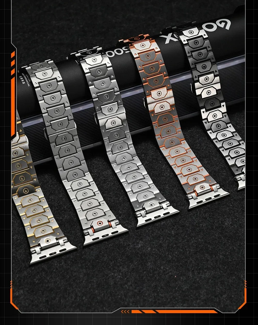 Titan Strap for Apple Watch Ultra/2 49mm 10 42mm 46mm 9 8 7 45mm 41mm Solid Metal Stainless Steel Iwatch 6 5 4 SE 44mm 40mm 42mm