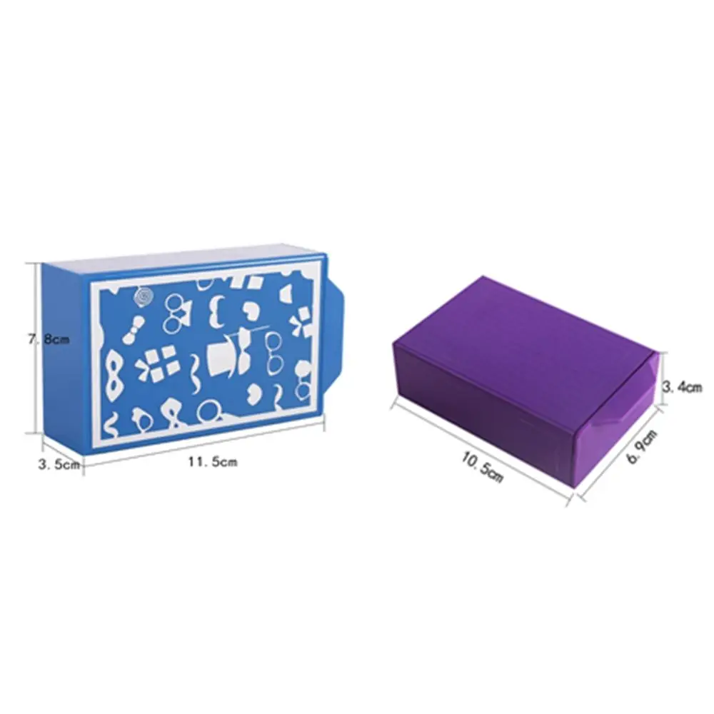 Full of Mystery Magic Box Creative Wonderful Feeling Magic Props Vanished Box Purple Blue Gimmick Magic Tricks Box Kids Toy