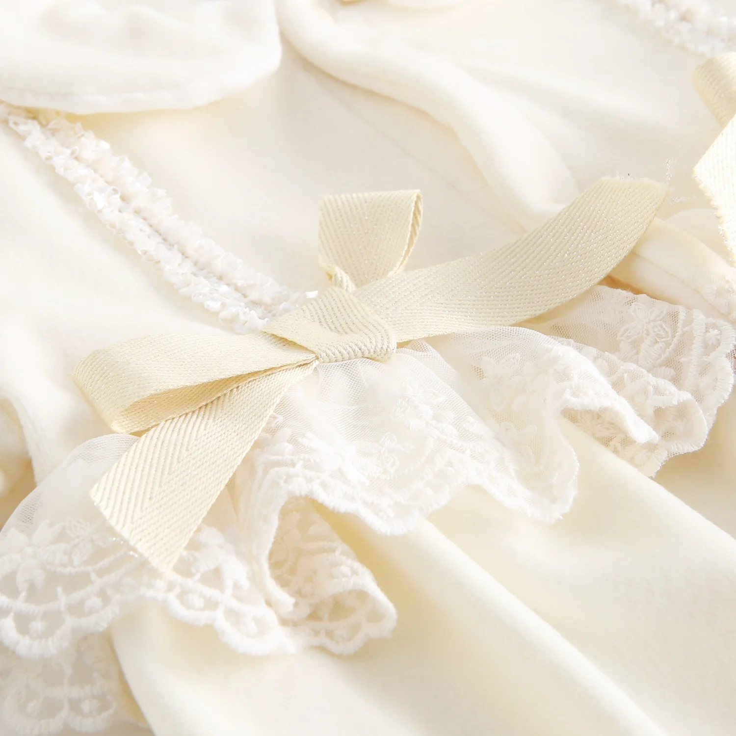 Winter-Baby-Mädchen-Jumpsuits mit langen Ärmeln, niedliche Spitze, verdickte warme Kleidung für Säuglinge – Detail 6
