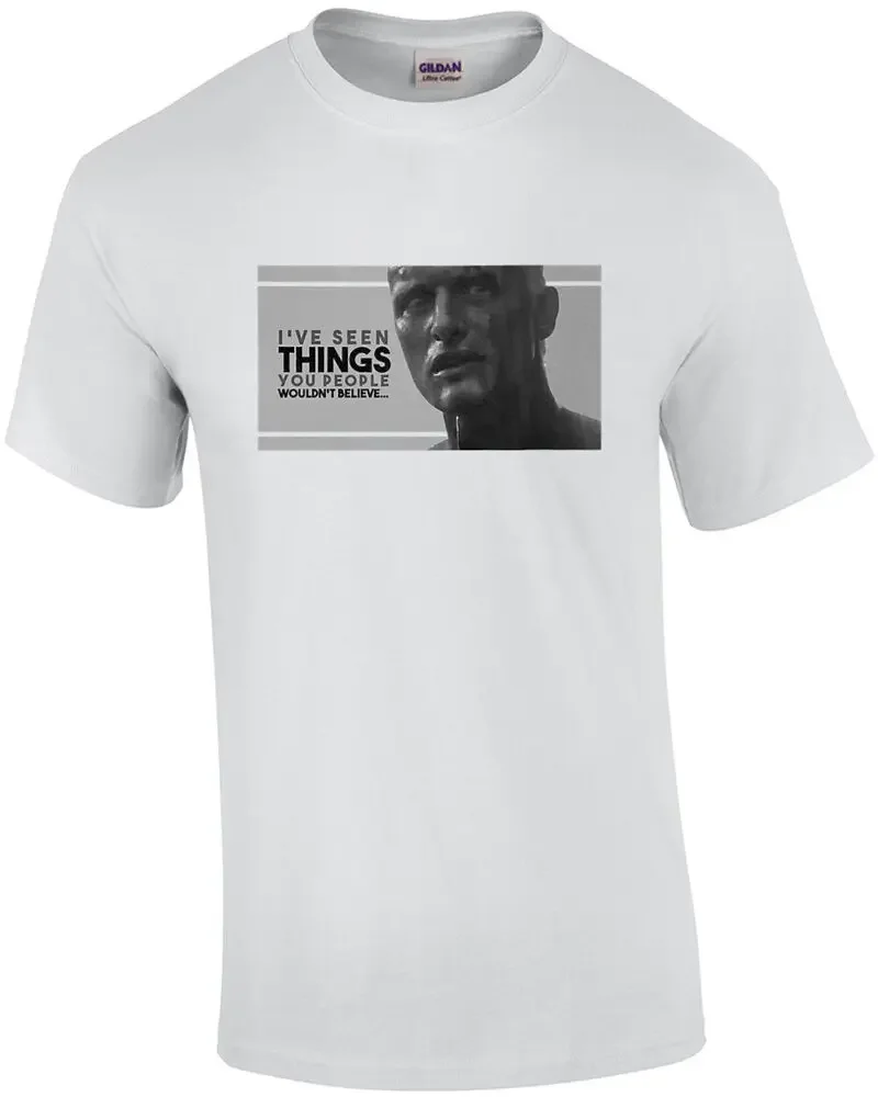 

Blade Runner - I've seen things you people wouldn't believe 80's tshirt Tees High Quality 100%Cotton Short Sve