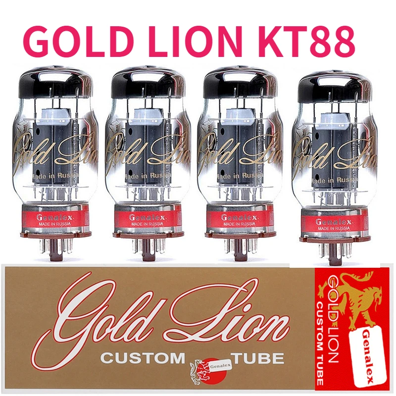 

KT88 Vacuum Tube GOLD LION Replacement KT77 KT66 El34 Factory Test Match DIY Tube Amplifier