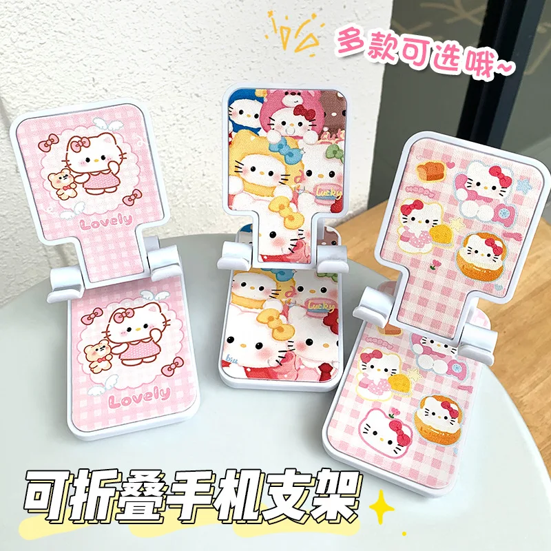 HelloKitty Desk Mobile Phone Holder Stand For IPhone IPad Adjustable Desktop Tablet Holder Universal Table Cell Phone Stand