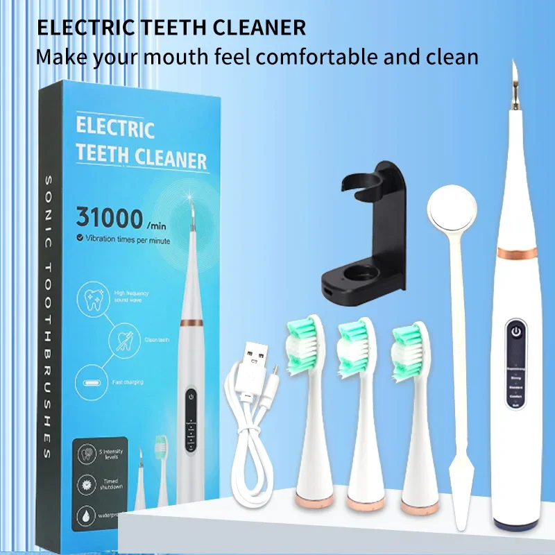 Ultrasonic dental cleaner household dental cleaner calculus remover electric toothbrush household dental beauty device