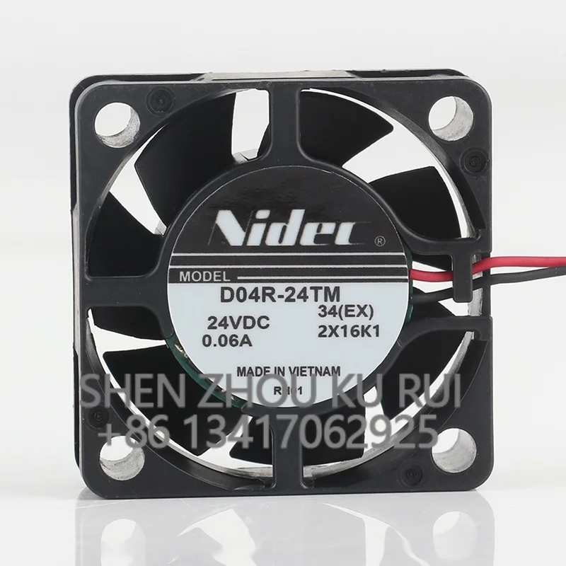 Nidec 5V 12V 48V DC 24V 0.06A printer Frequency converter signal detection quiet D04R-24TM AC EC 4015 40X40X15MM 4CM cooling fan