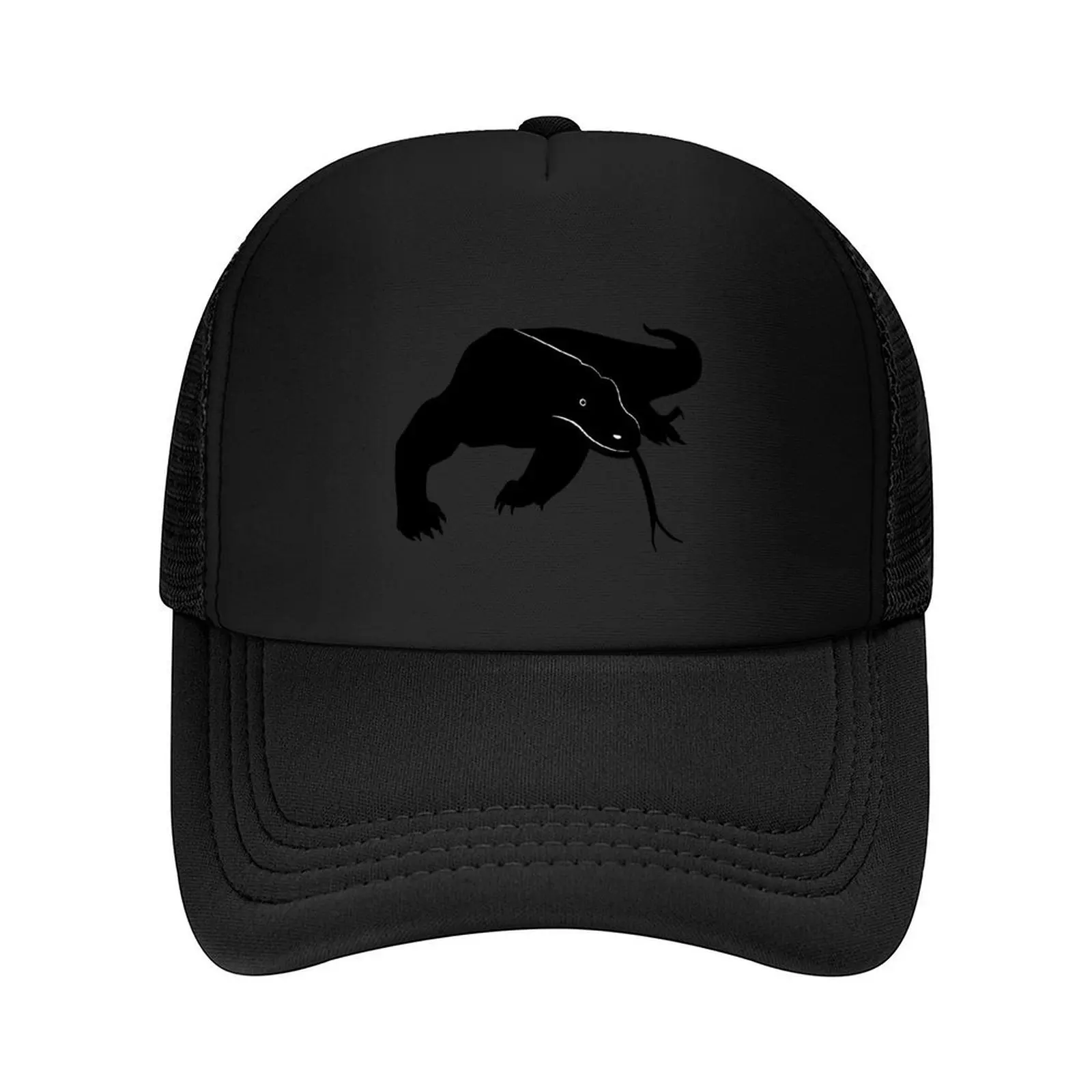 

Komodo Dragon black and white Baseball Cap Golf Trucker Cap Anime birthday Caps Women Men's