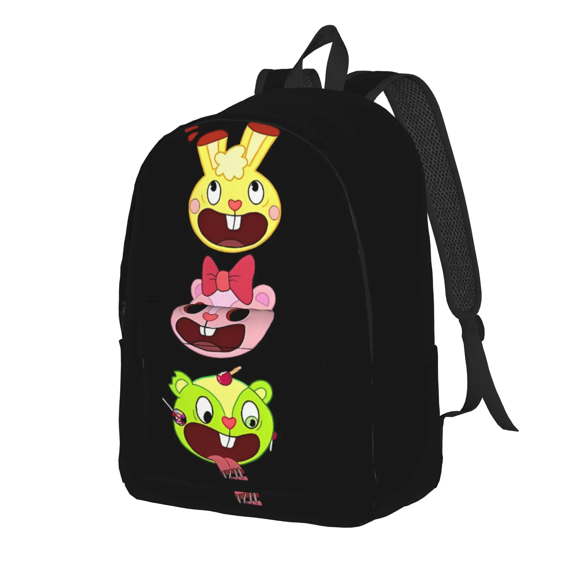 Back to School Season Cartoon Knapsack Happy Tree Friends High School Students Personalised Backpack