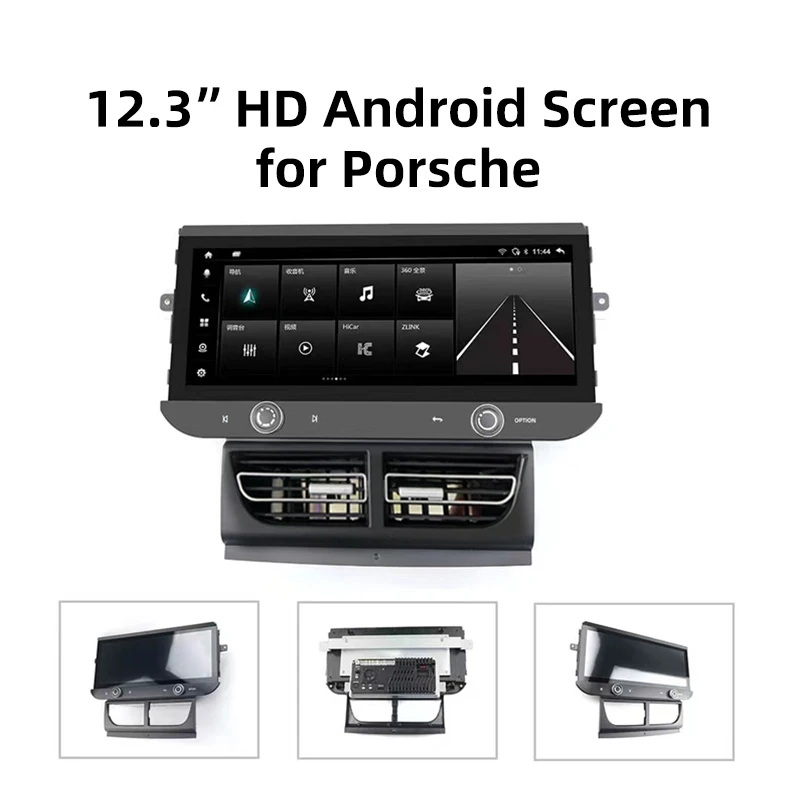 12,3 Zoll DVD Autoradio Stereo Android 11, Touchscreen-Multimedia-Player, Carplay, GPS-Navigation für Porsche Macan 2014–2017
