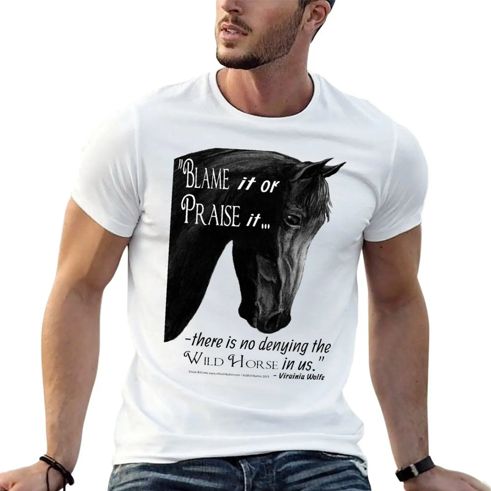 

Us! for Horse T-Shirt The men anime t Wild man tshirt shirts in