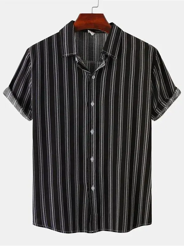 

Men's ort Sve Printed irt Collared Summer Slim Fit Regular Length Chinese Brandl Faion for Middle-Aged
