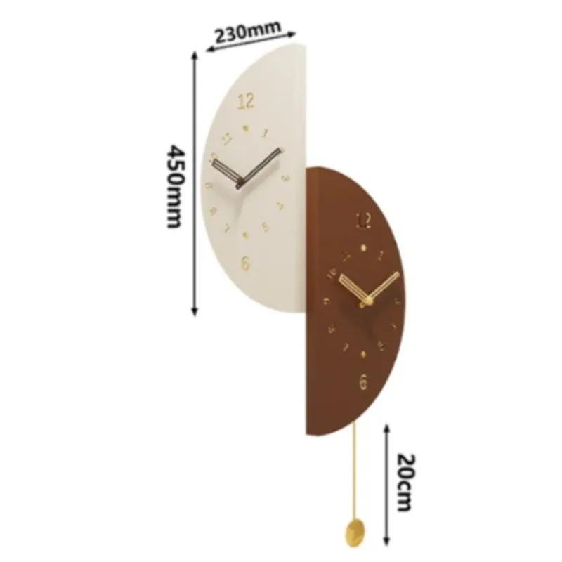 Corner Modern Wall Clocks Mechanisms Luxury Future Interior Wall Clocks Nordic Creative Orologio Da Parete Living Room Decor
