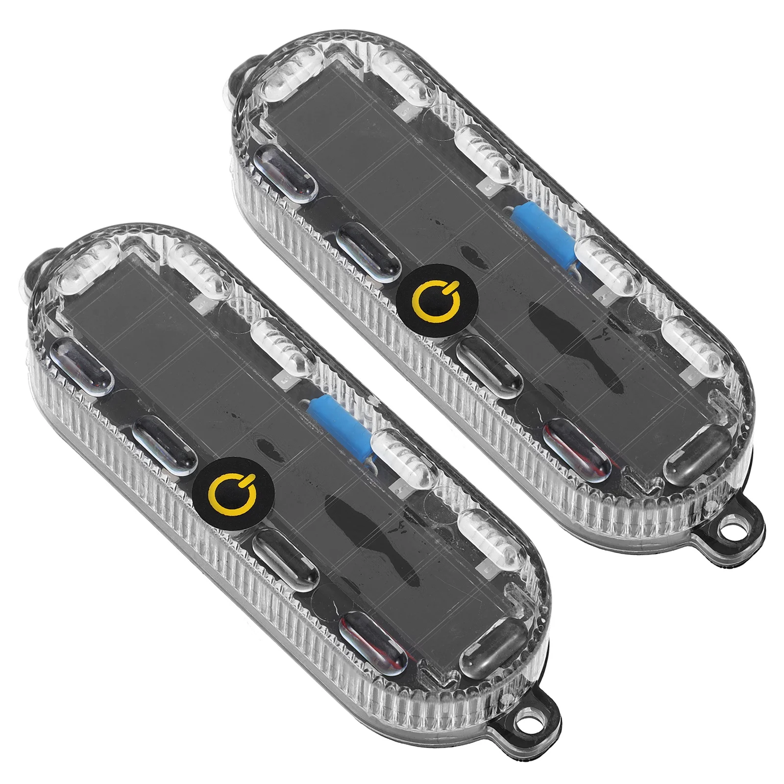 

2Pcs Motorcycle Solar Powered LED Safety Light Rear Tail Lamp High Brightness Warning Light LED Motorbike Lamp