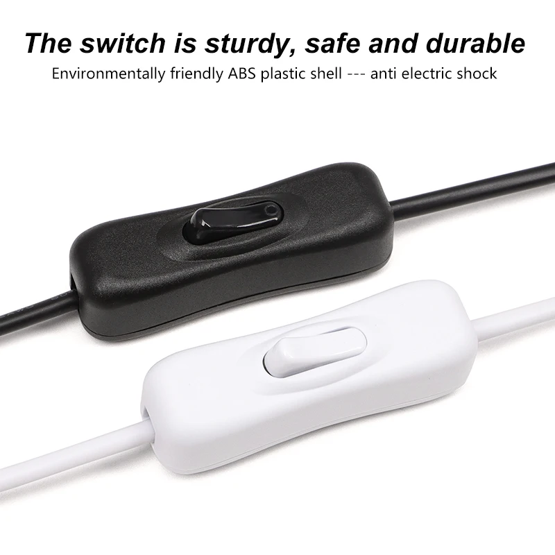 1pcs Inline 304 Switch On Off with Female Male Power Cable 5.5x2.1mm 5V12V 24V DC Connector CCTV LED Strip Light Switch