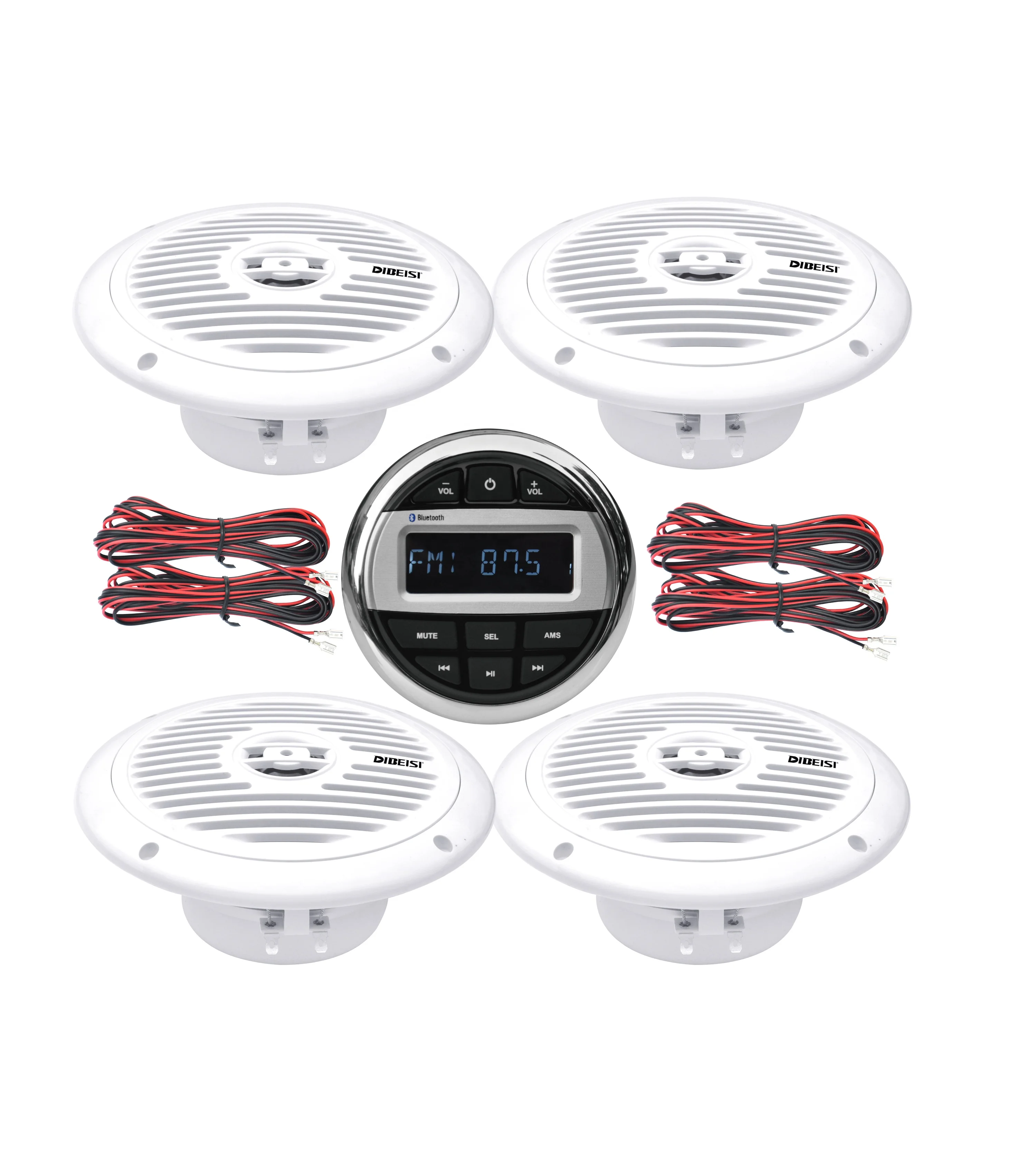 Wholesale BT Marine Radios And Speakers Waterproof Boat Marine Stereos Component Speaker(4pcs) MB5003