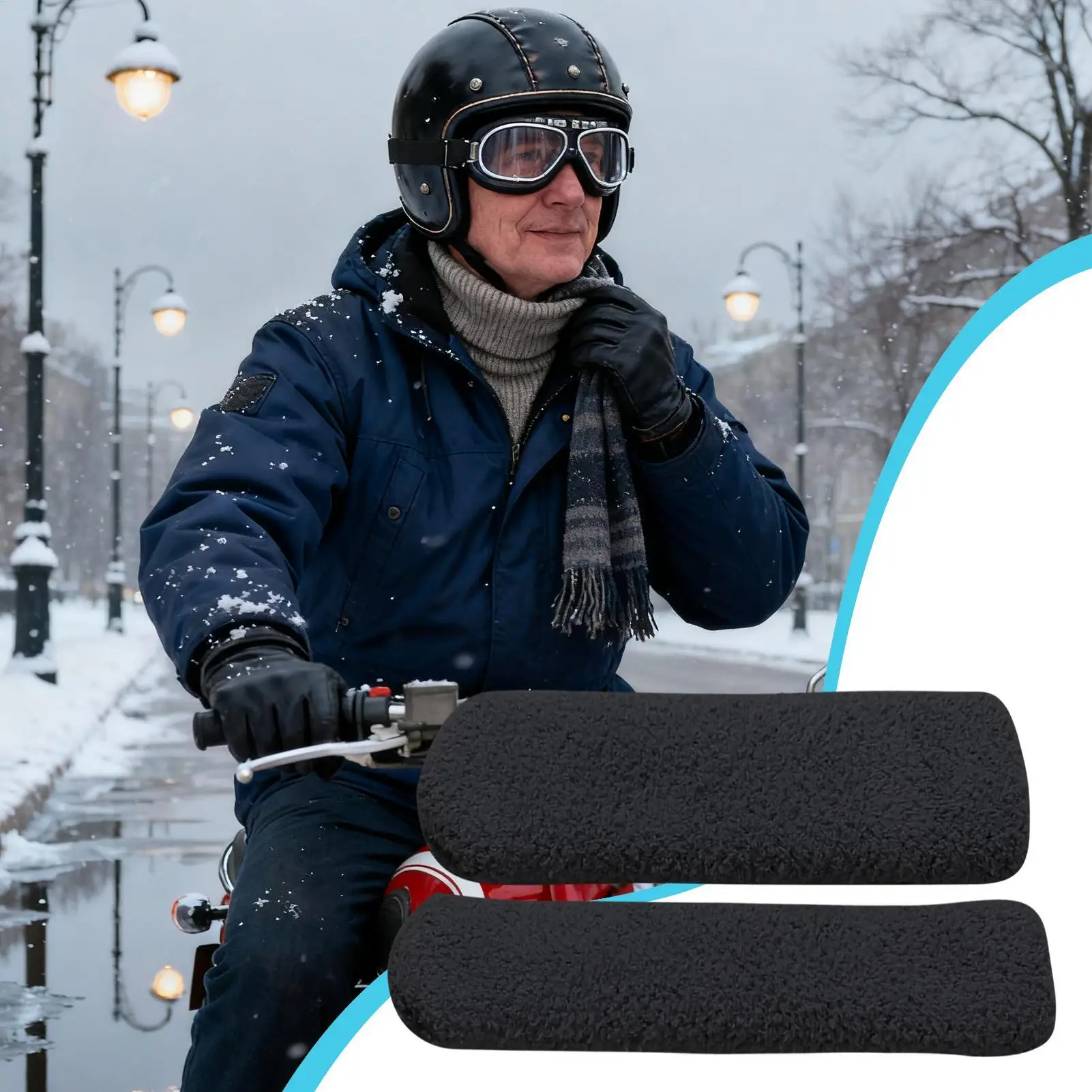 

Чехлы на ручки мотоцикла, теплые, мягкие, эластичные чехлы на руль мотоцикла, тормозные рычаги для приключений, поездок на работу, круизинг, короткие