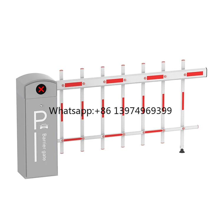 99% Accuracy License Plate Camera Aluminum Alloy Barrier Arm