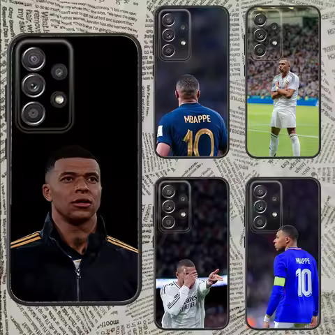 K-Kylians M-Mbappe Phone Case For Samsung S25,S24,S21,S22,S23,S30,Ultra,S20,Plus,Fe,Lite,Note,10,9,5G Black Cover