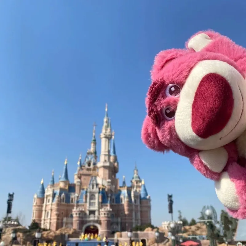 Disney Stitch Lotso Cartoon śliczne pluszowe pacynki kreatywne Kawaii Anime pudełko na artykuły biurowe obsadka do pióra torba do przechowywania na