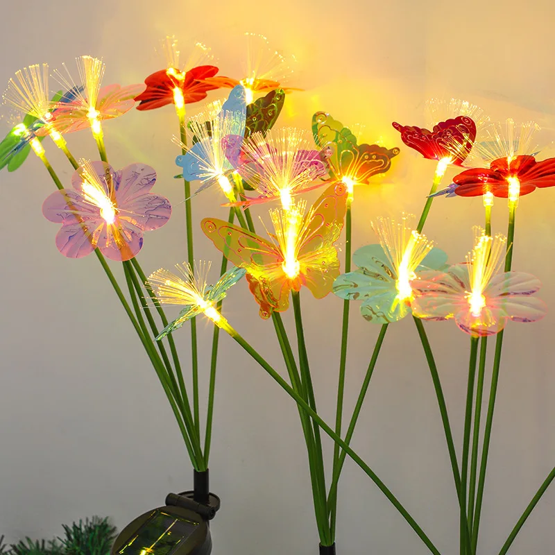 

Vibrant Solar-Powered 1pc Butterfly Garden Stake LED Outdoor Decor with Smart Sensor Perfect for Yard & Patio Ambiance, Garden