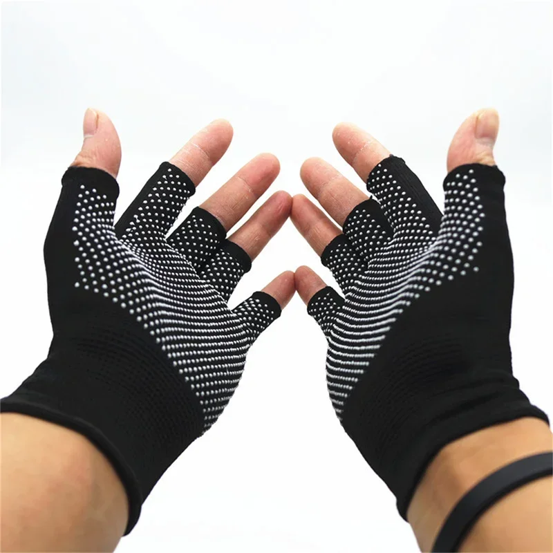 Women Men Arthritis Compression Gloves Fingerless Joint Pain Relief Rheumatoid Osteoarthritis Hand Wrist Support Mittens