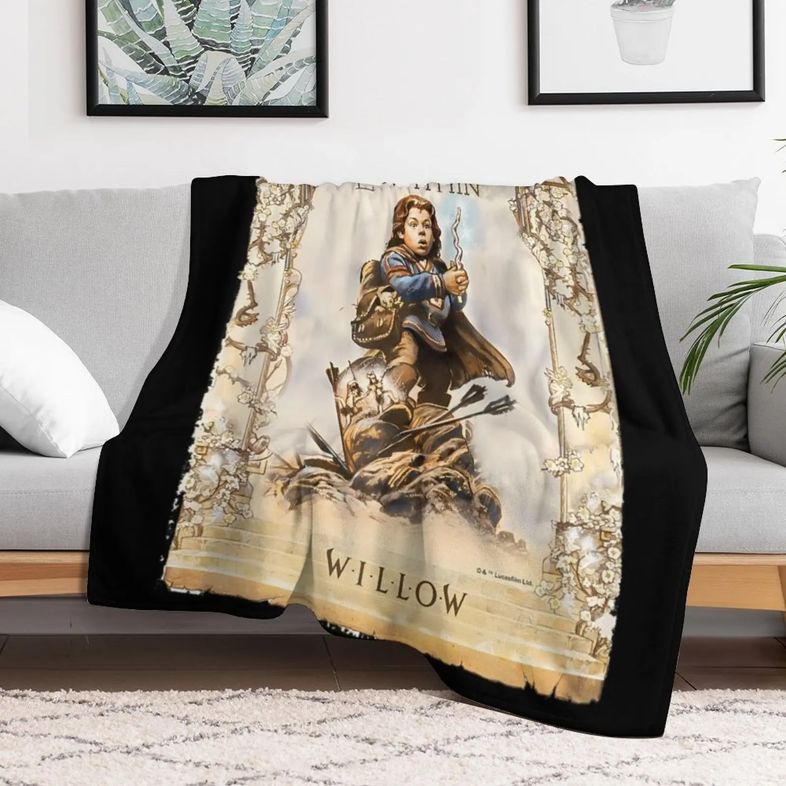 Vintage Movies - Vintage High Fantasy Adventure Film Throw Blanket No Pilling Soft Warm Blanket for Bed