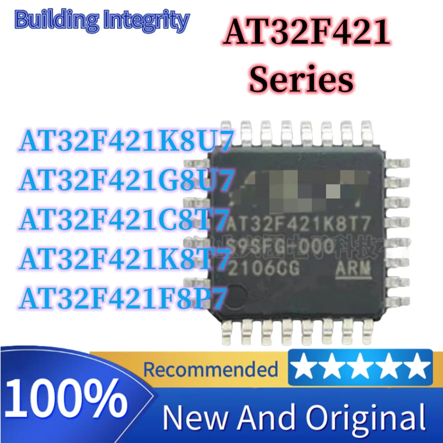 AT32F421K8T7 AT32F421C8T7 AT32F421G8U7 AT32F421F8P7 AT32F421K8U7 Brand New Original MCU (MCU/MPU/SOC) IC Chip